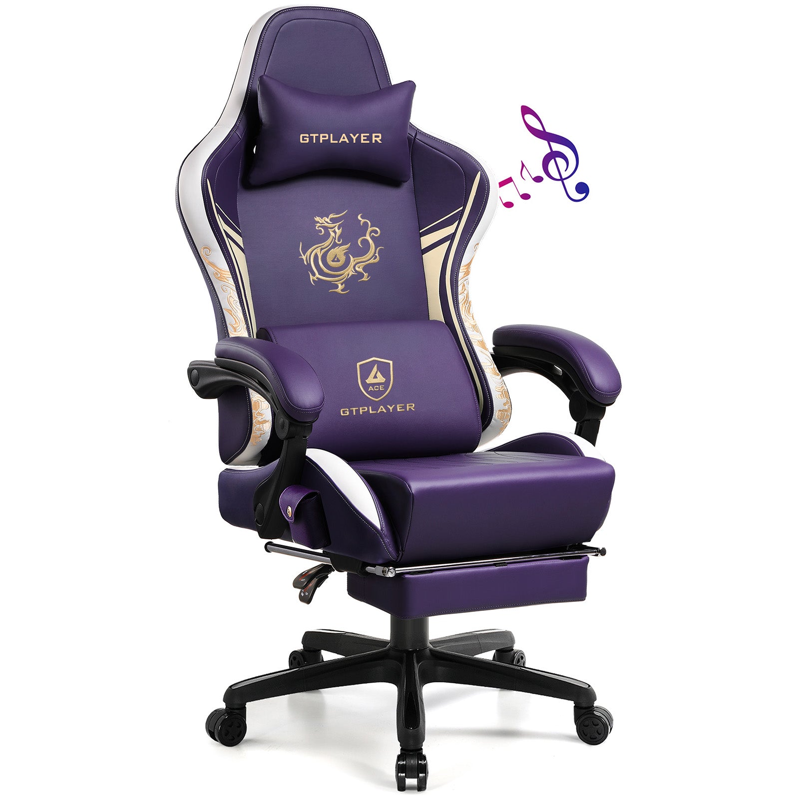 GT890MF-RED Gaming Chair with Speaker | GTRACING