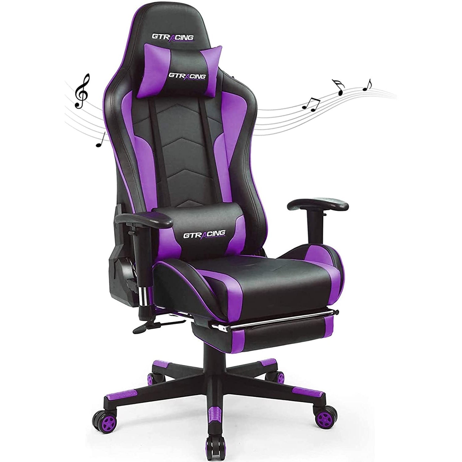 GT890MF-RED Gaming Chair with Speaker | GTRACING